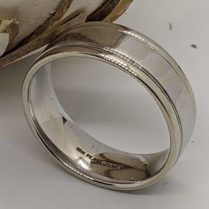 18kt and Platinum Men's Band Size 11.5
